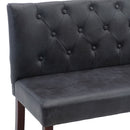 vidaXL szürke művelúr pad 148,5 cm