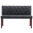 vidaXL szürke művelúr pad 120 cm