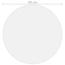vidaXL átlátszó PVC védőabrosz Ø 60 cm 1,6 mm