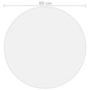 vidaXL átlátszó PVC védőabrosz Ø 80 cm 2 mm