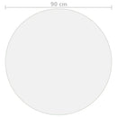 vidaXL átlátszó PVC védőabrosz Ø 90 cm 1,6 mm