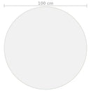 vidaXL átlátszó PVC védőabrosz Ø 100 cm 1,6 mm