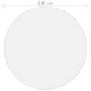 vidaXL matt PVC védőabrosz Ø 100 cm 1,6 mm