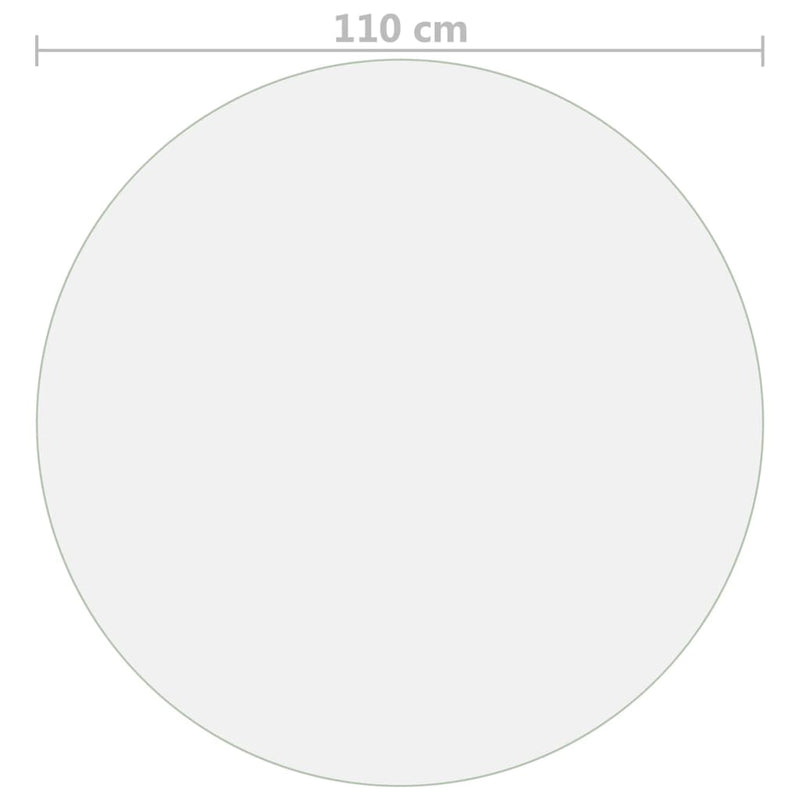 vidaXL matt PVC védőabrosz Ø 110 cm 1,6 mm