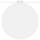 vidaXL átlátszó PVC védőabrosz Ø 120 cm 1,6 mm