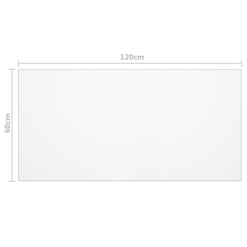 vidaXL átlátszó PVC védőabrosz 120 x 60 cm 1,6 mm