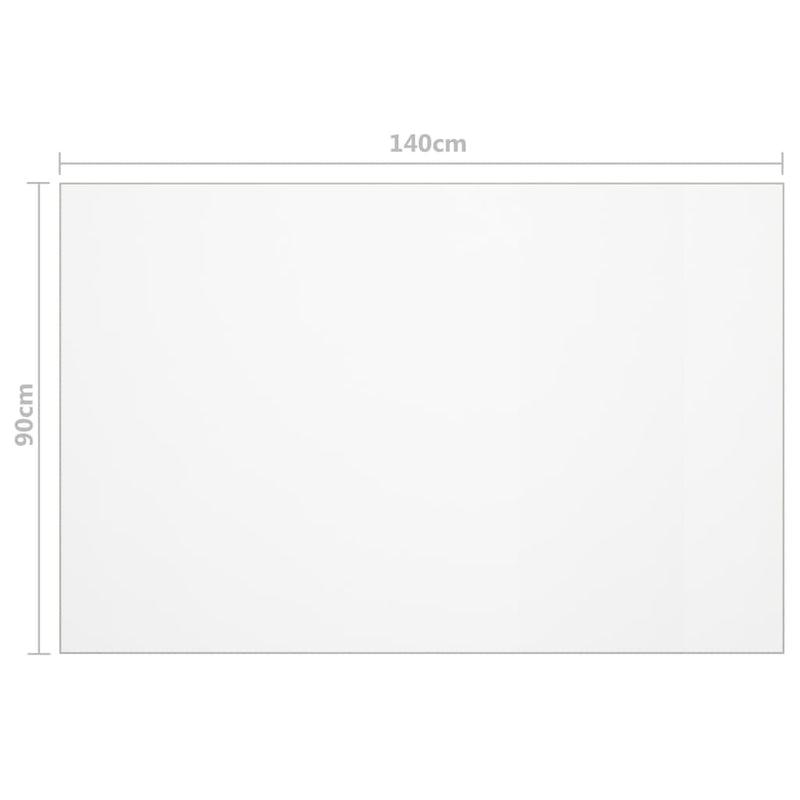 vidaXL átlátszó PVC védőabrosz 140 x 90 cm 1,6 mm