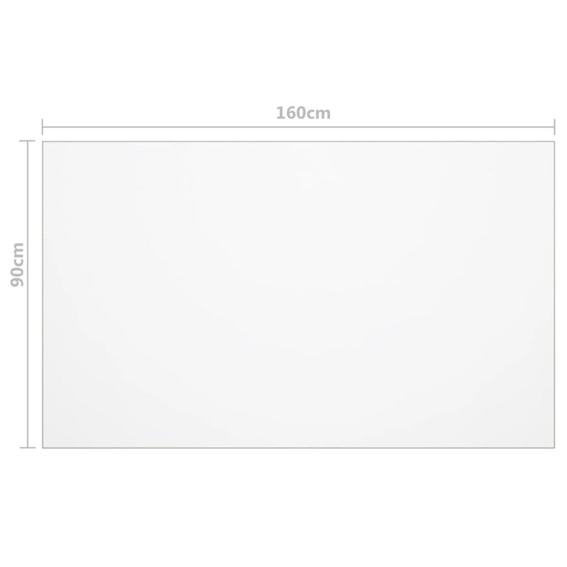 vidaXL átlátszó PVC védőabrosz 160 x 90 cm 1,6 mm