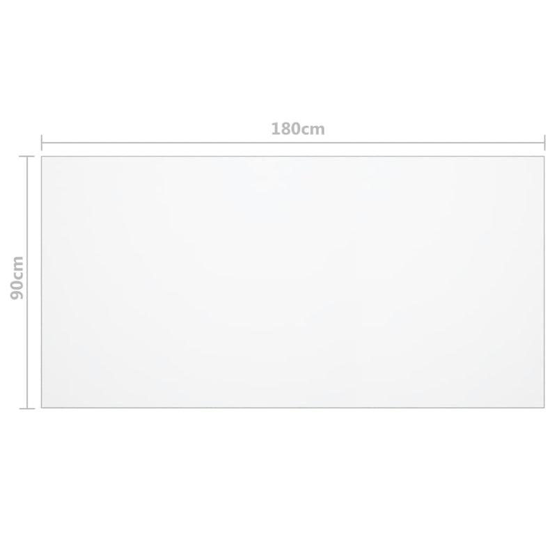 vidaXL átlátszó PVC védőabrosz 180 x 90 cm 1,6 mm