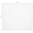 vidaXL átlátszó PVC védőabrosz 80x80 cm 1,6 mm