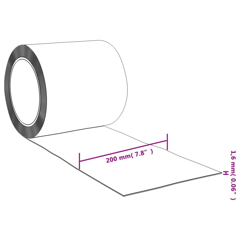 vidaXL PVC szalagfüggönytekercs 2 mm x 200 mm 25 m