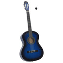 vidaXL kék klasszikus hársfa gitár kezdőknek 4/4 39"