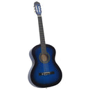 vidaXL 12 darabos kék klasszikus gitár kezdőkészlet 4/4 39"