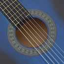 vidaXL 12 darabos kék klasszikus gitár kezdőkészlet 4/4 39"