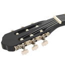 vidaXL fekete klasszikus hársfa gitár kezdőknek 4/4 39"