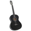 vidaXL 12 darabos fekete klasszikus gitár kezdőkészlet 4/4 39"