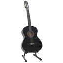 vidaXL 12 darabos fekete klasszikus gitár kezdőkészlet 4/4 39"