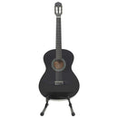vidaXL 12 darabos fekete klasszikus gitár kezdőkészlet 4/4 39"