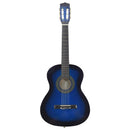 vidaXL kék klasszikus gitár kezdőknek és gyerekeknek 3/4 36"