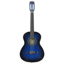 vidaXL 8 részes kék klasszikus gitárszett kezdőknek 3/4 36"