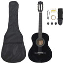 vidaXL 8 darabos fekete klasszikus gitárszett kezdőknek 3/4 36"