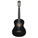 vidaXL 8 darabos fekete klasszikus gitár kezdőkészlet 1/2 34"