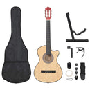 vidaXL 12 részes 6 húros akusztikus western cutaway gitár szett 38"