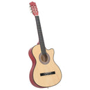 vidaXL 12 részes 6 húros akusztikus western cutaway gitár szett 38"