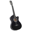 vidaXL fekete 6 húros klasszikus western cutaway gitár 38"