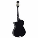 vidaXL fekete 6 húros klasszikus western cutaway gitár 38"