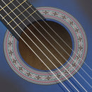 vidaXL kék árnyékos 6 húros klasszikus western cutaway gitár 38"