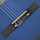vidaXL kék árnyékos 6 húros klasszikus western cutaway gitár 38"