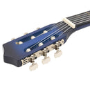vidaXL kék árnyékos 6 húros klasszikus western cutaway gitár 38"