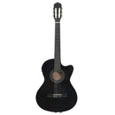 vidaXL fekete 6 húros klasszikus western cutaway gitár ekvalizerrel