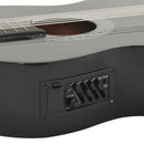 vidaXL fekete 6 húros klasszikus western cutaway gitár ekvalizerrel