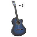vidaXL kék 6 húros klasszikus western cutaway gitár ekvalizerrel