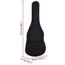 vidaXL fekete szövet gitártok 1/2 (34")-es klasszikus gitárhoz 94x35 cm