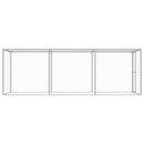 vidaXL horganyzott acél macskaketrec 4,5 x 1,5 x 1,5 m