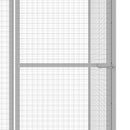 vidaXL horganyzott acél macskaketrec 3 x 1,5 x 2,5 m