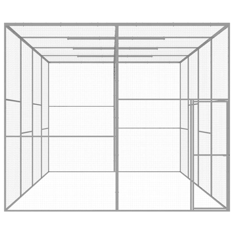 vidaXL horganyzott acél macskaketrec 6 x 3 x 2,5 m