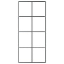 vidaXL fekete alumínium és ESG üveg tolóajtó 90 x 205 cm