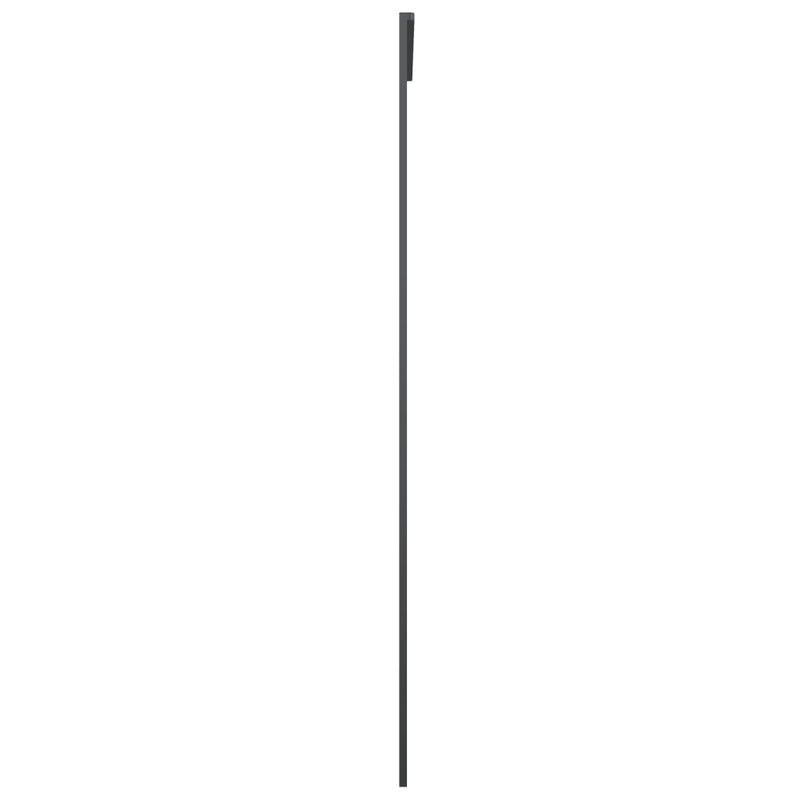vidaXL fekete alumínium és ESG üveg tolóajtó 90 x 205 cm