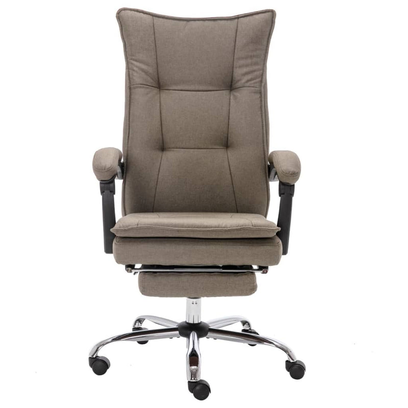 vidaXL tópszínű szövet masszázsfunkciós irodaszék