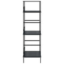 vidaXL 3 szintes fekete szerelt fa könyvespolc 60 x 27,6 x 90,5 cm