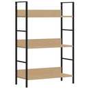 vidaXL 3 szintes tölgyszínű szerelt fa könyvespolc 60 x 27,6 x 90,5 cm