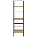 vidaXL 3 szintes tölgyszínű szerelt fa könyvespolc 60 x 27,6 x 90,5 cm
