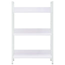 vidaXL 3 szintes fehér szerelt fa könyvespolc 60 x 27,6 x 90,5 cm