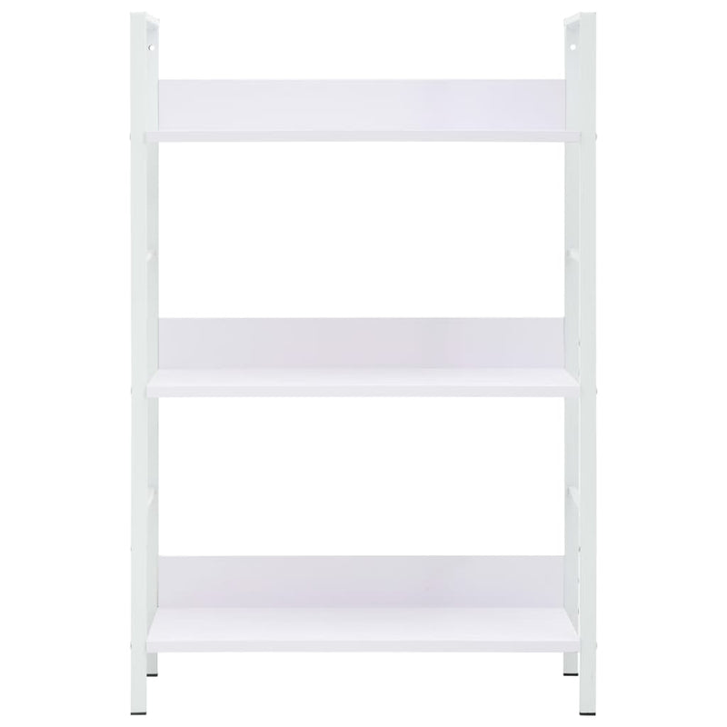 vidaXL 3 szintes fehér szerelt fa könyvespolc 60 x 27,6 x 90,5 cm
