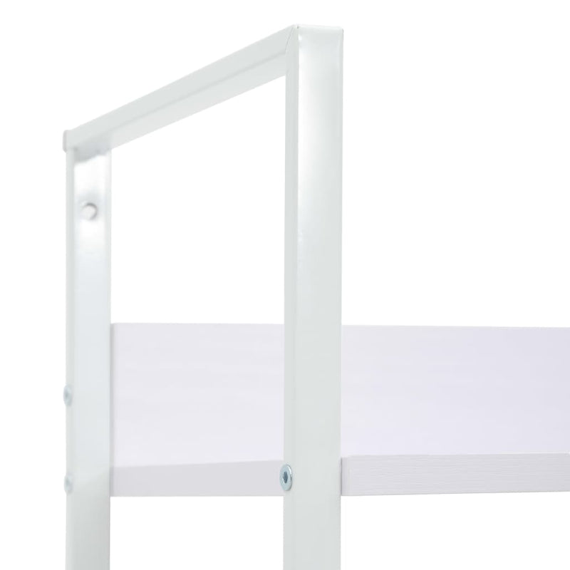 vidaXL 3 szintes fehér szerelt fa könyvespolc 60 x 27,6 x 90,5 cm