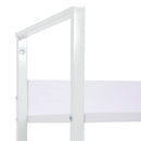 vidaXL 3 szintes fehér szerelt fa könyvespolc 60 x 27,6 x 90,5 cm